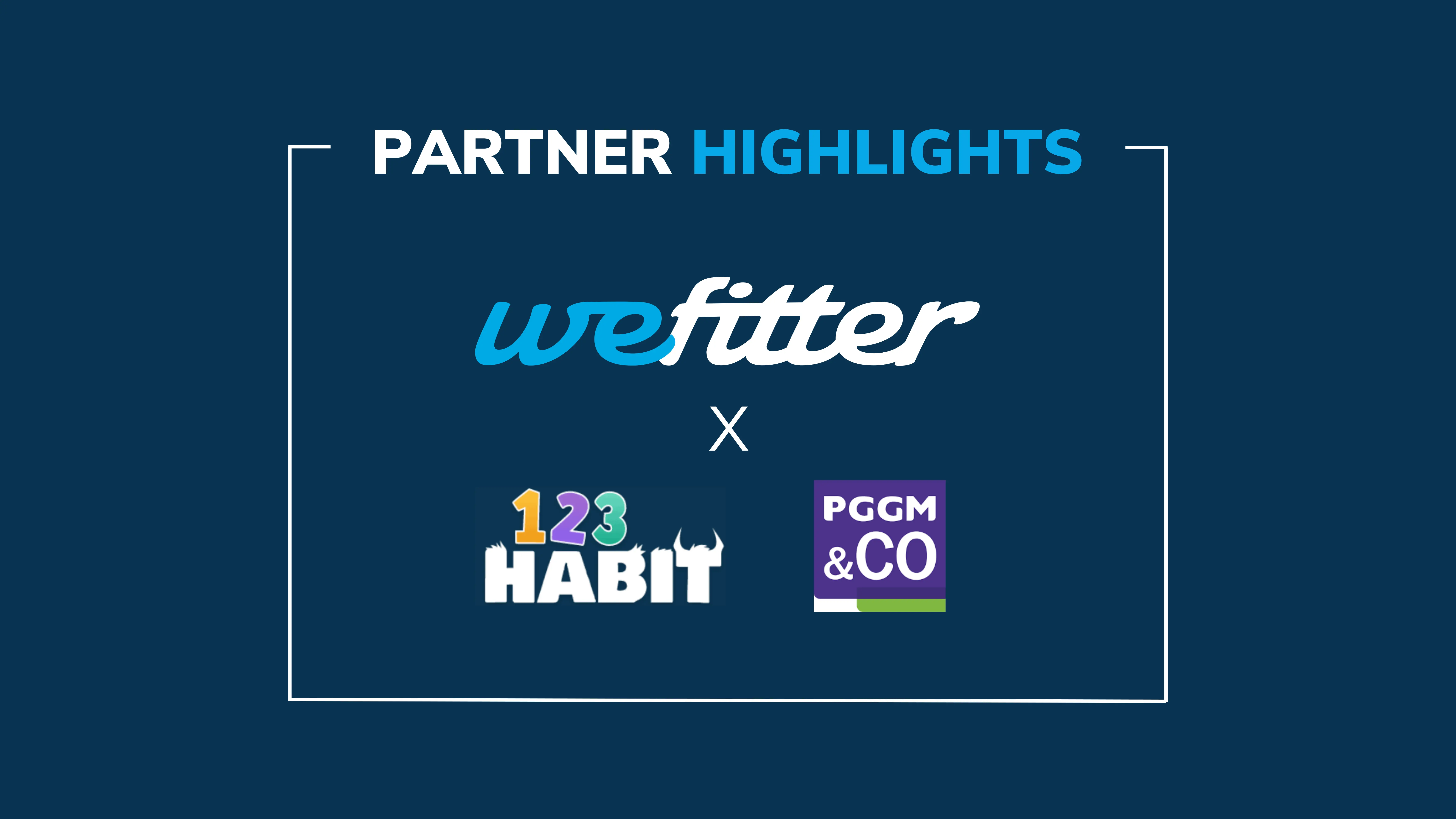 WeFitter partnership 123habit x PGGM&Co
