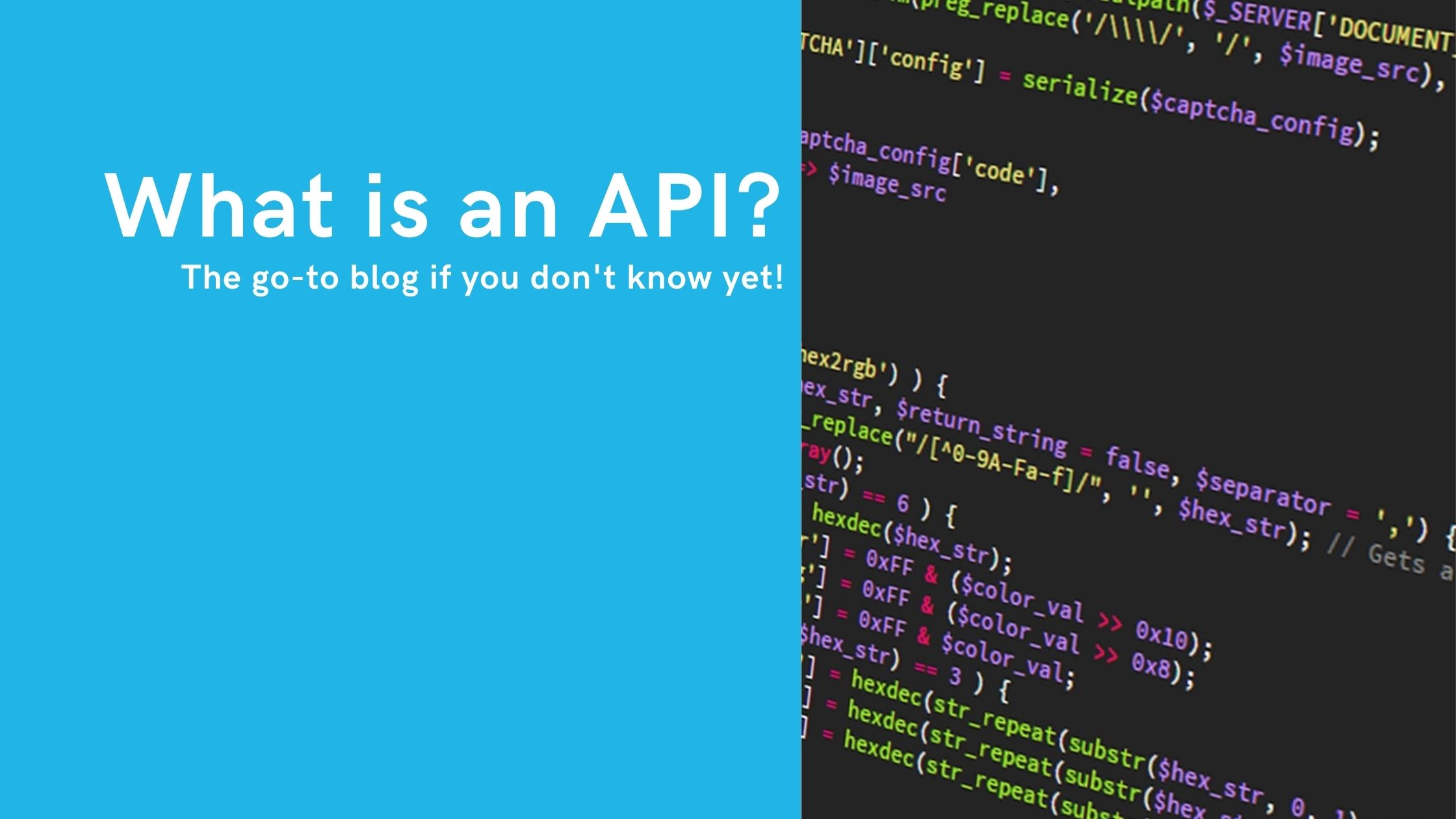 What is an API?